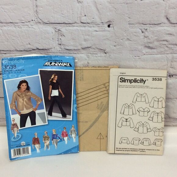 Simplicity Jacket Sewing Pattern #3538 Misses Sizes 12-20 Various Styles Length - Picture 2 of 7